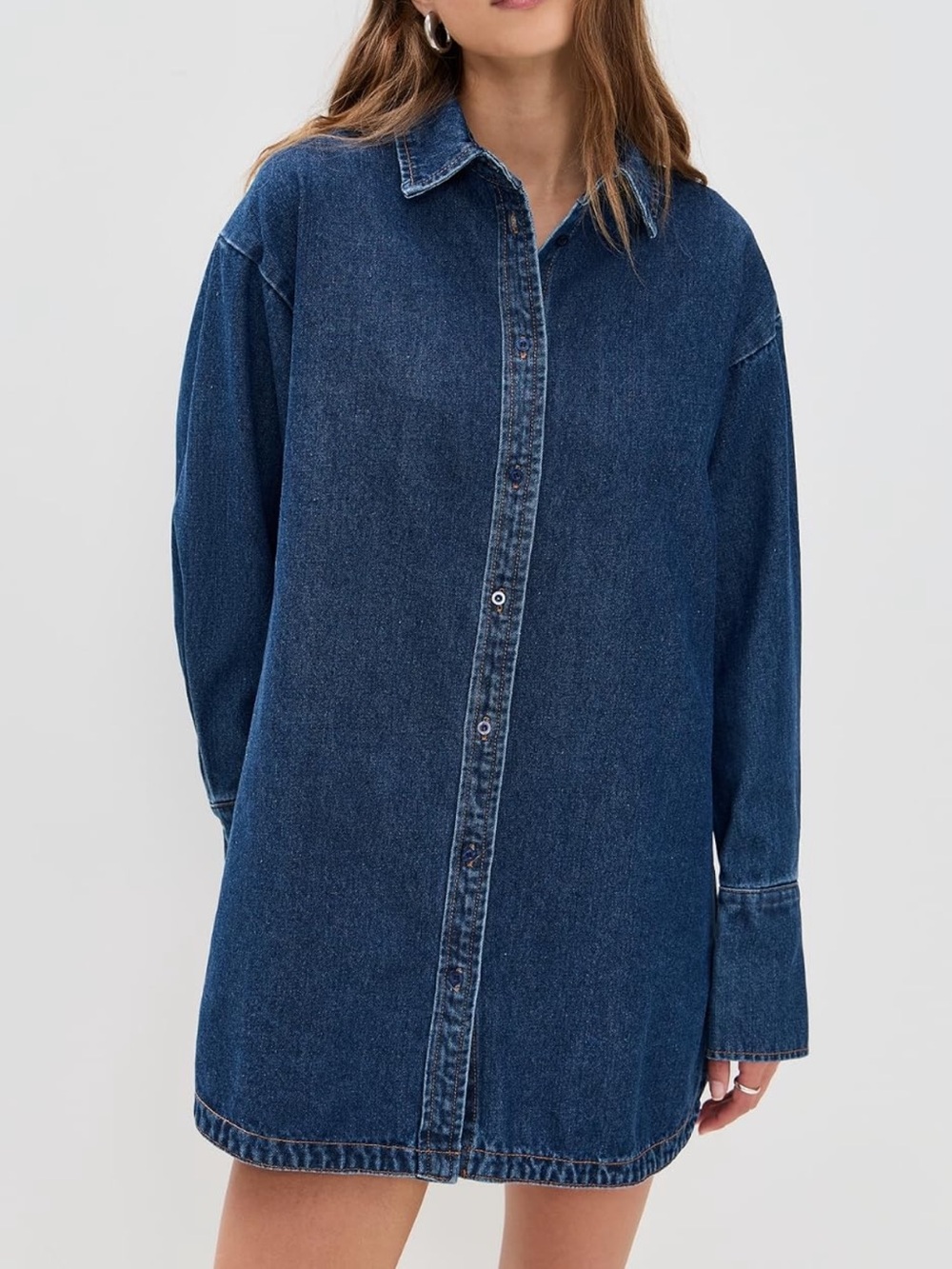Lioness Dark Denim Dress - Picture 1 of 5